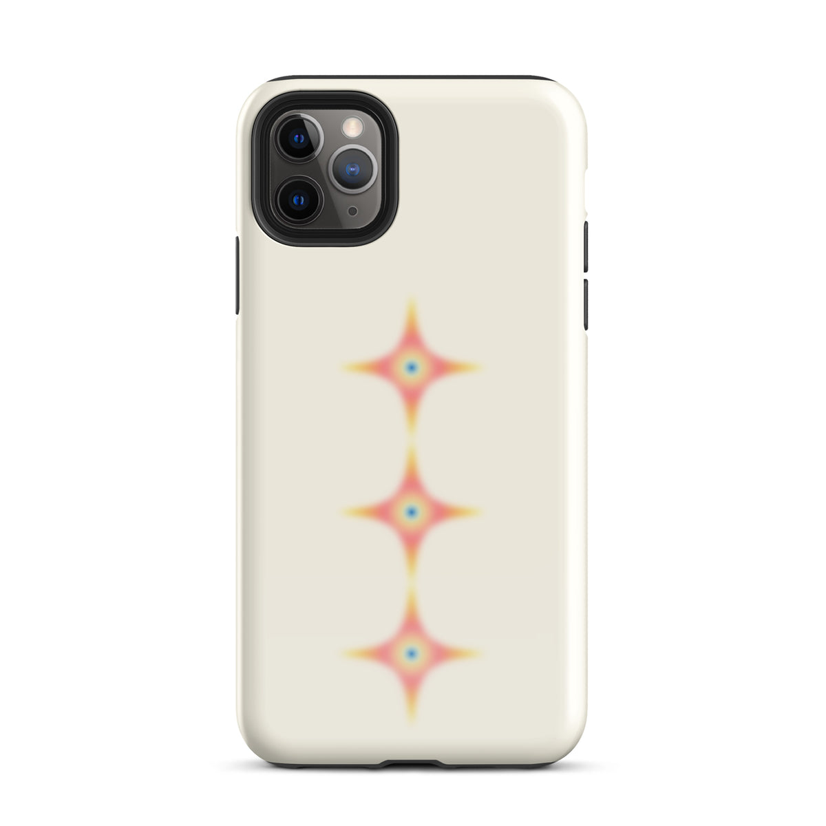 Triple Cosmic Starburst - Beige Tough Case for iPhone®