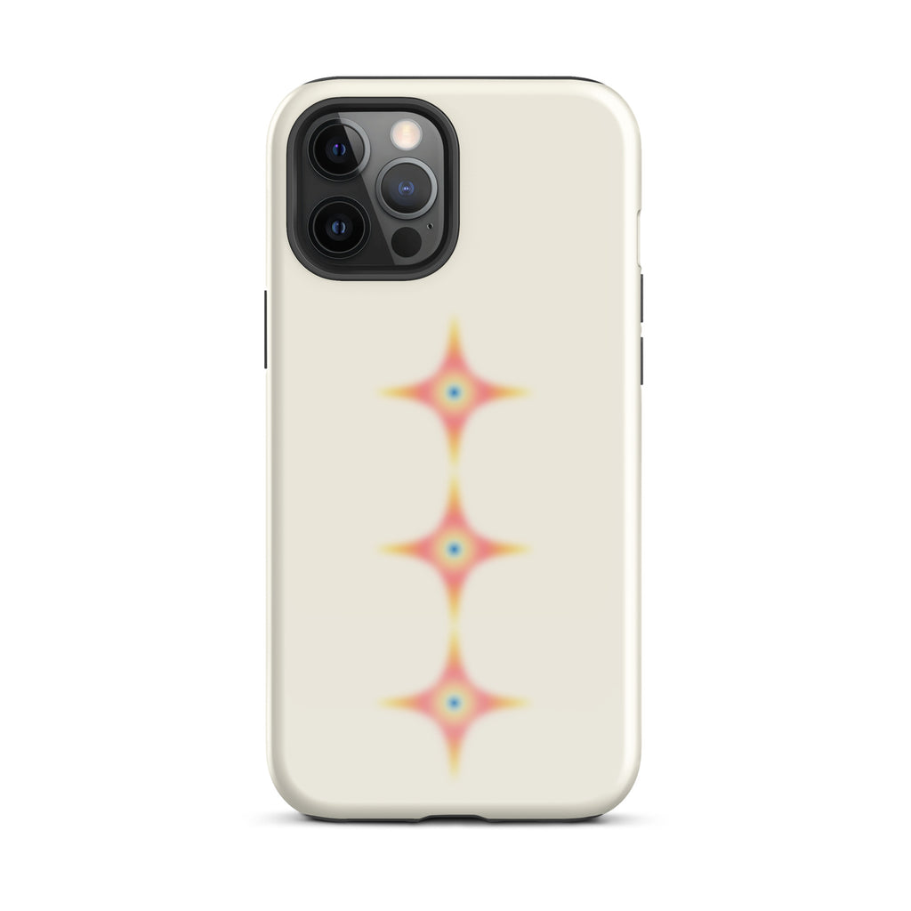 Triple Cosmic Starburst - Beige Tough Case for iPhone®