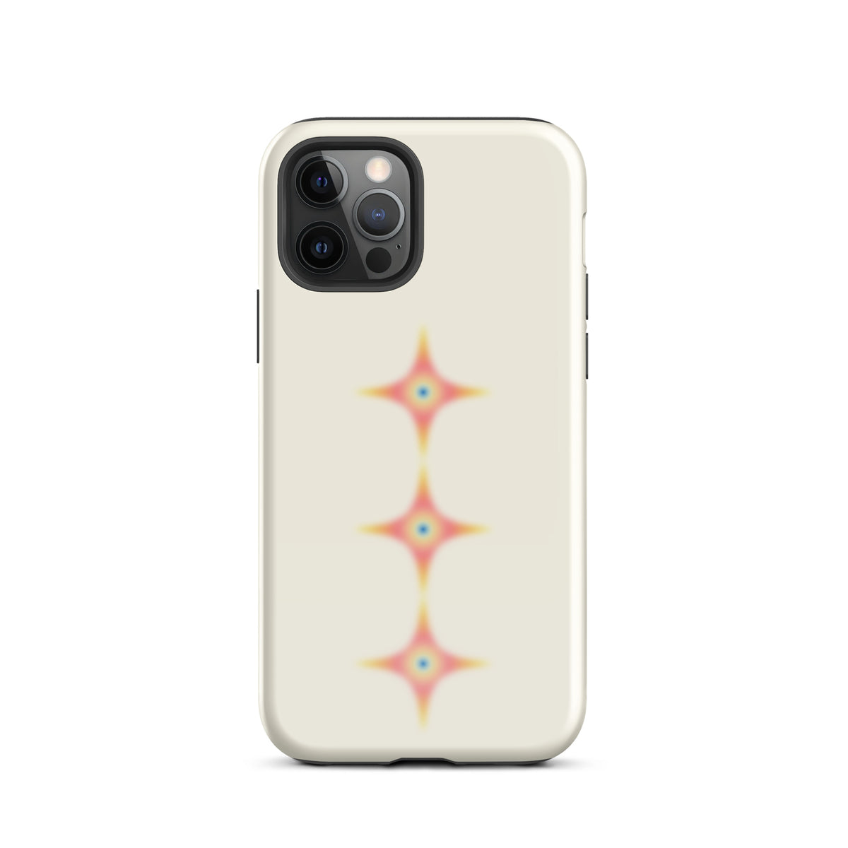 Triple Cosmic Starburst - Beige Tough Case for iPhone®