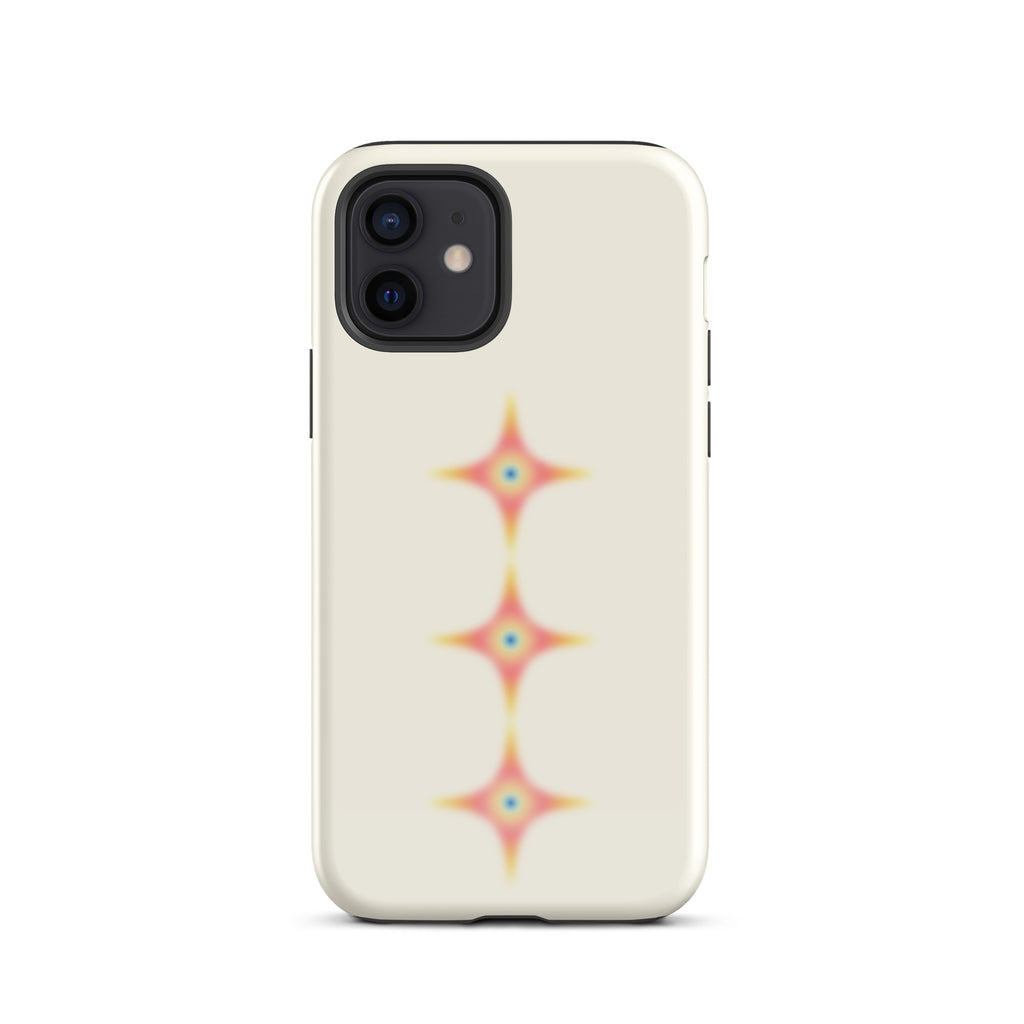 Triple Cosmic Starburst - Beige Tough Case for iPhone®
