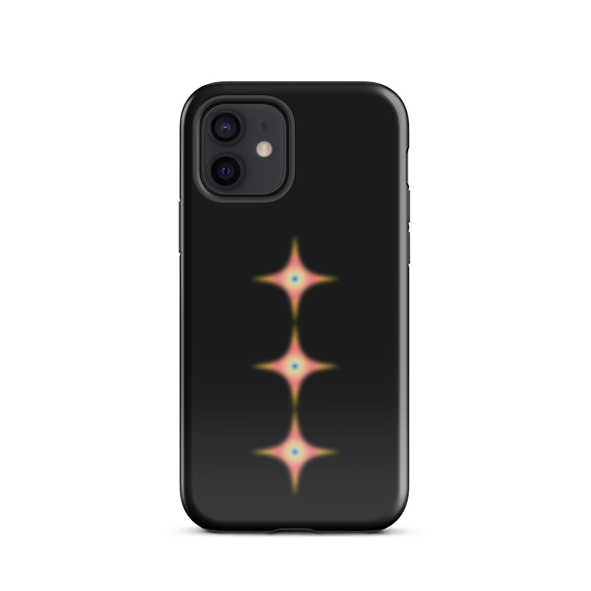 Triple Cosmic Starburst - Black Tough Case for iPhone®
