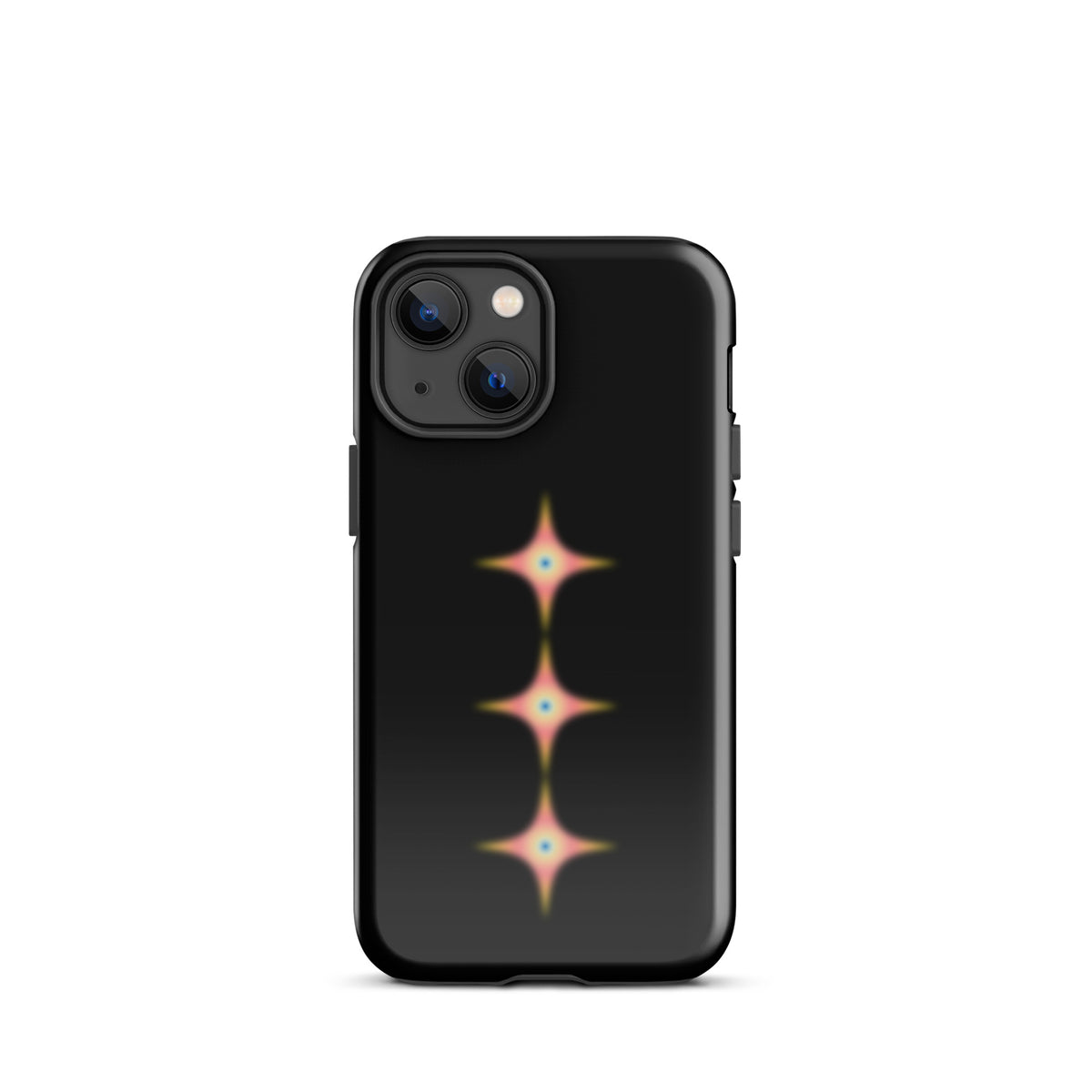 Triple Cosmic Starburst - Black Tough Case for iPhone®