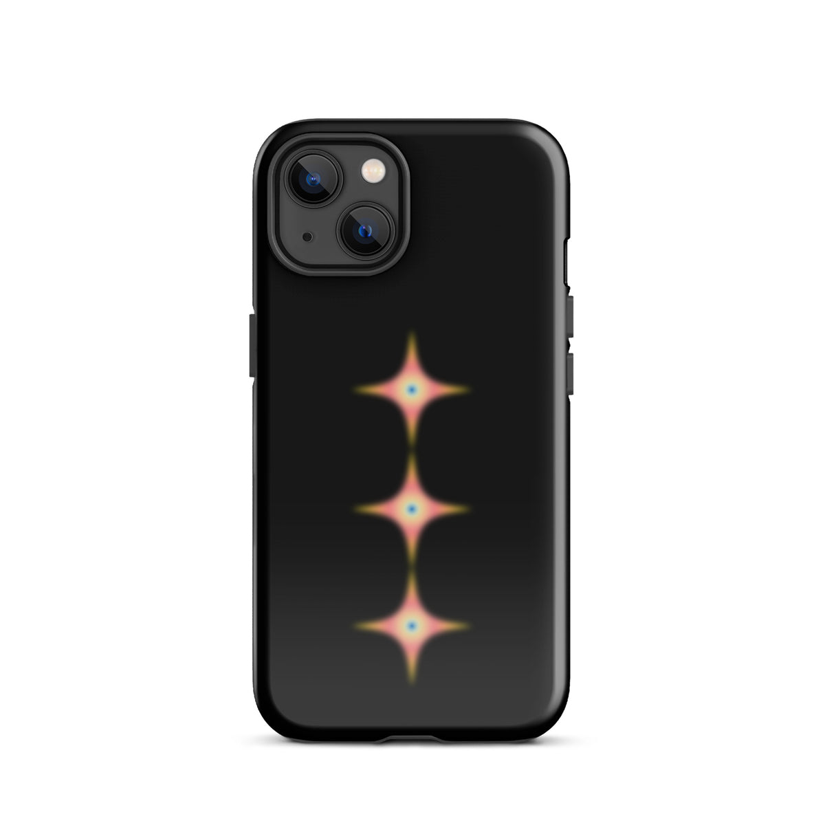 Triple Cosmic Starburst - Black Tough Case for iPhone®