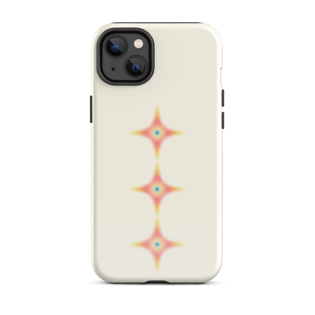 Triple Cosmic Starburst - Beige Tough Case for iPhone®