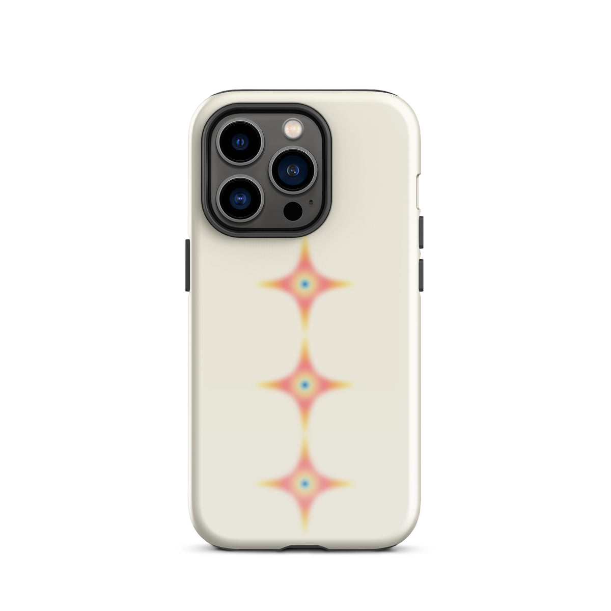 Triple Cosmic Starburst - Beige Tough Case for iPhone®
