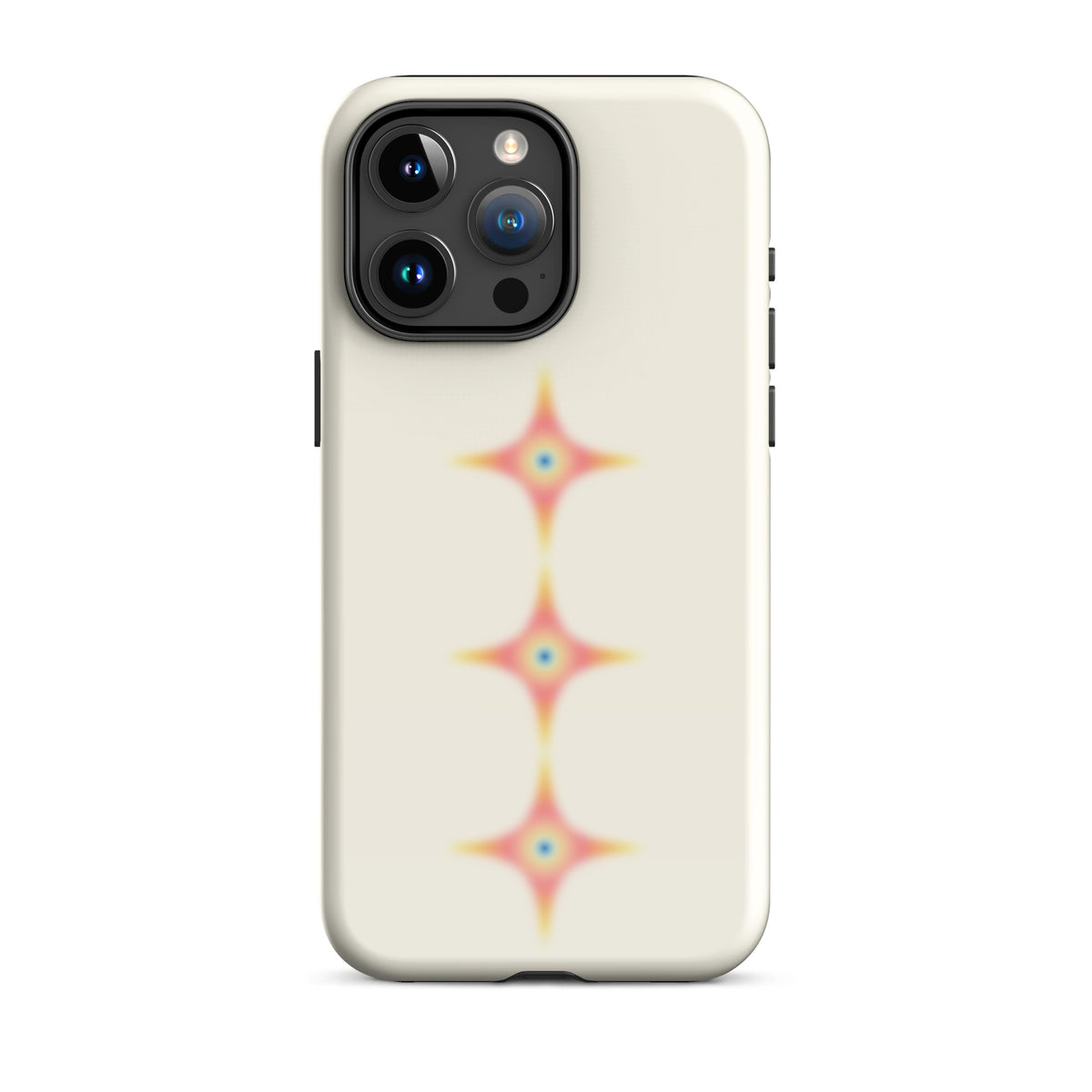 Triple Cosmic Starburst - Beige Tough Case for iPhone®