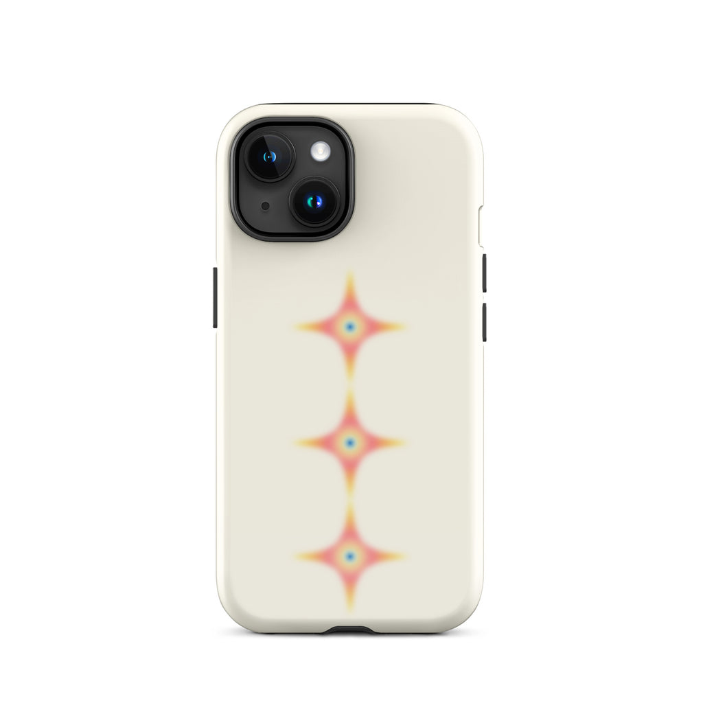 Triple Cosmic Starburst - Beige Tough Case for iPhone®