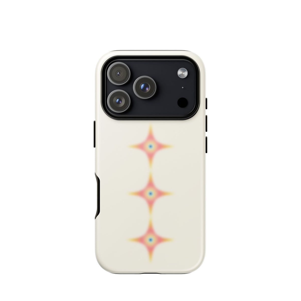 Triple Cosmic Starburst - Beige Tough Case for iPhone®
