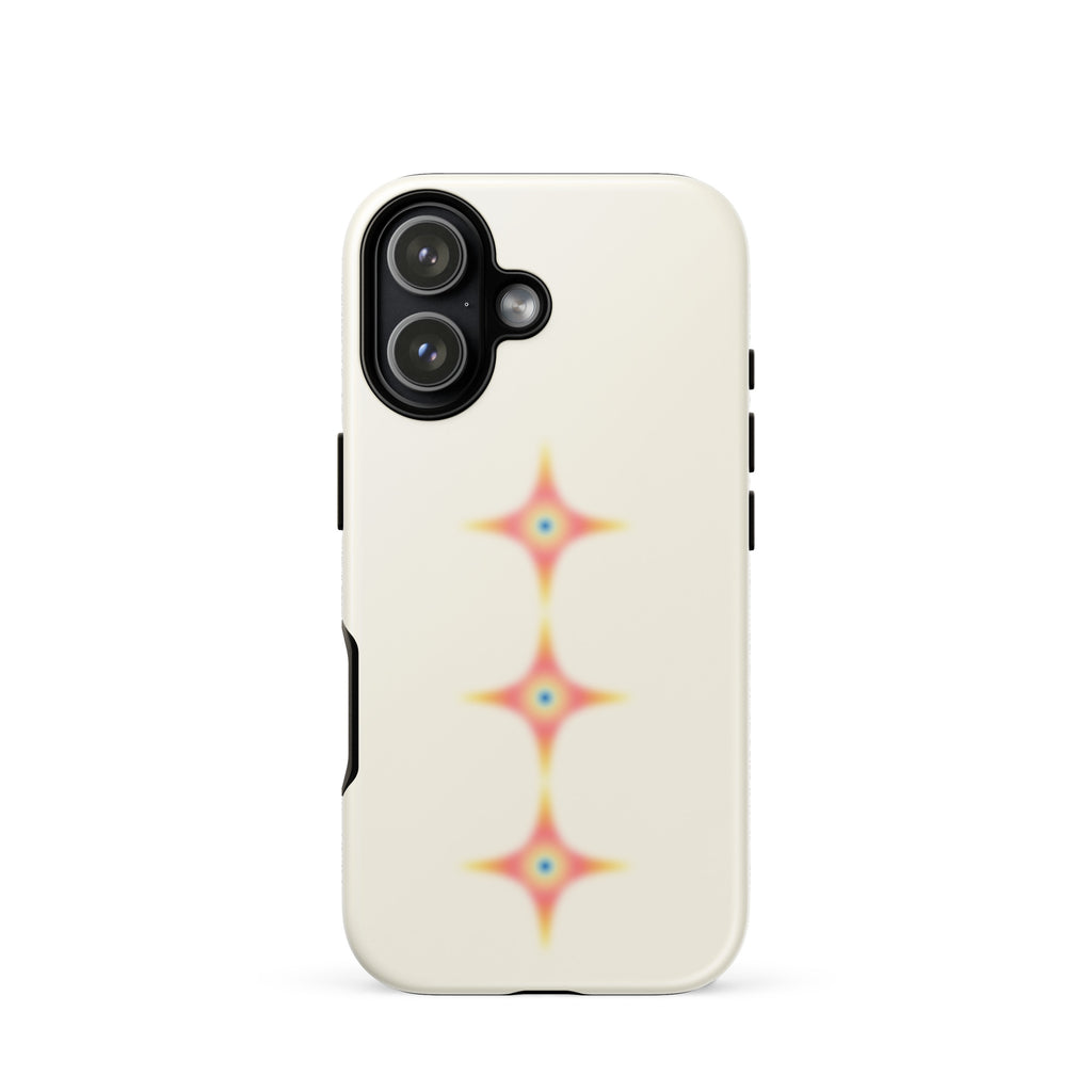 Triple Cosmic Starburst - Beige Tough Case for iPhone®