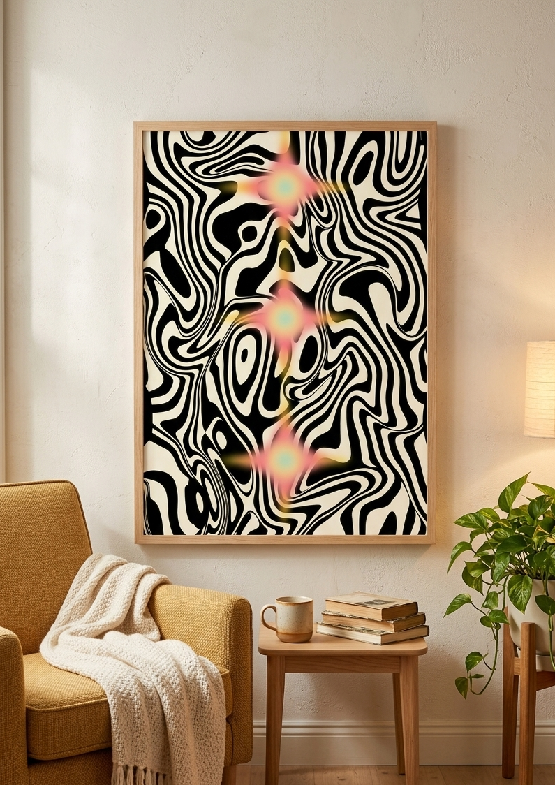 Psychedelic Poster - Cosmic Starburst
