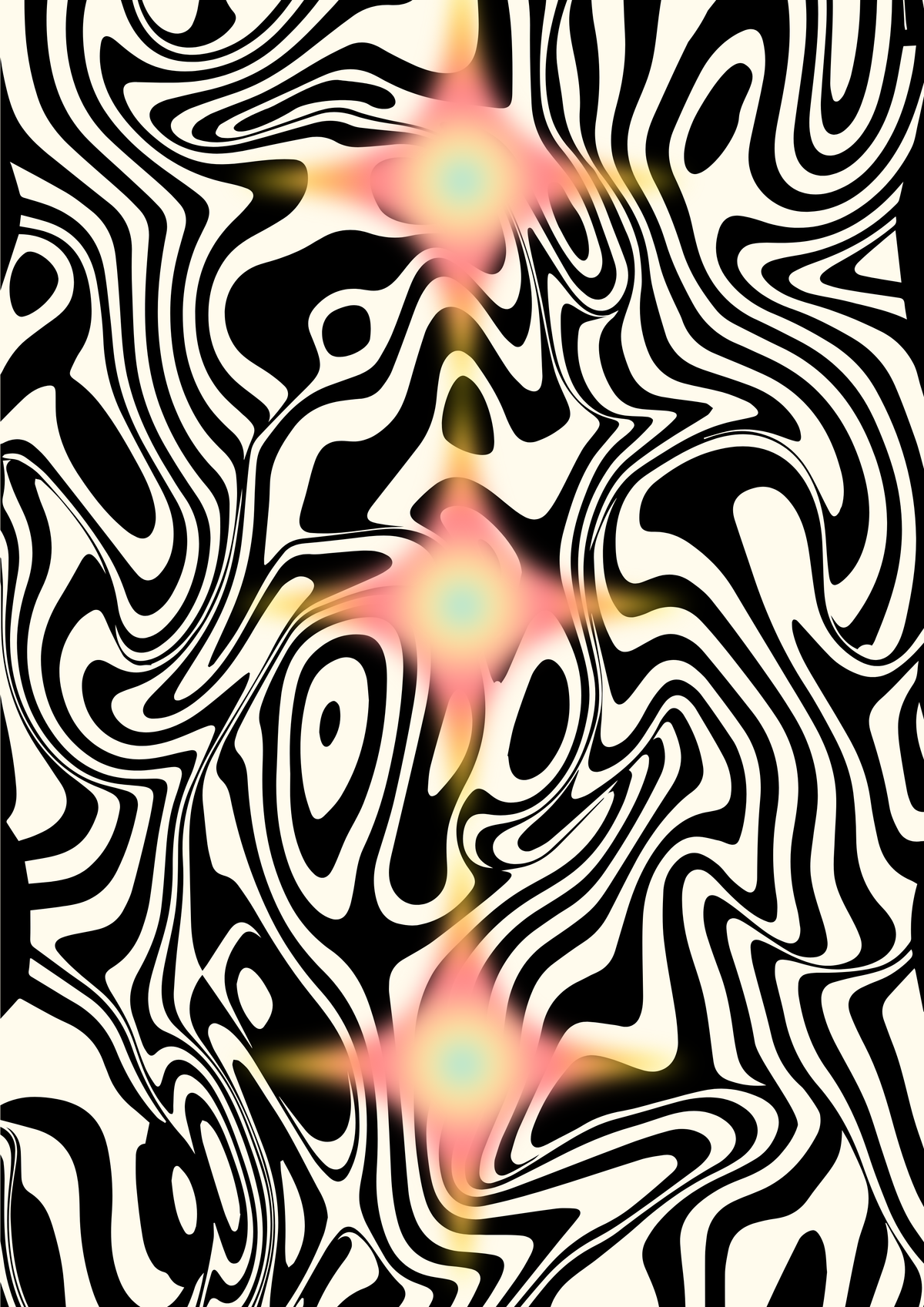 Psychedelic Poster - Cosmic Starburst