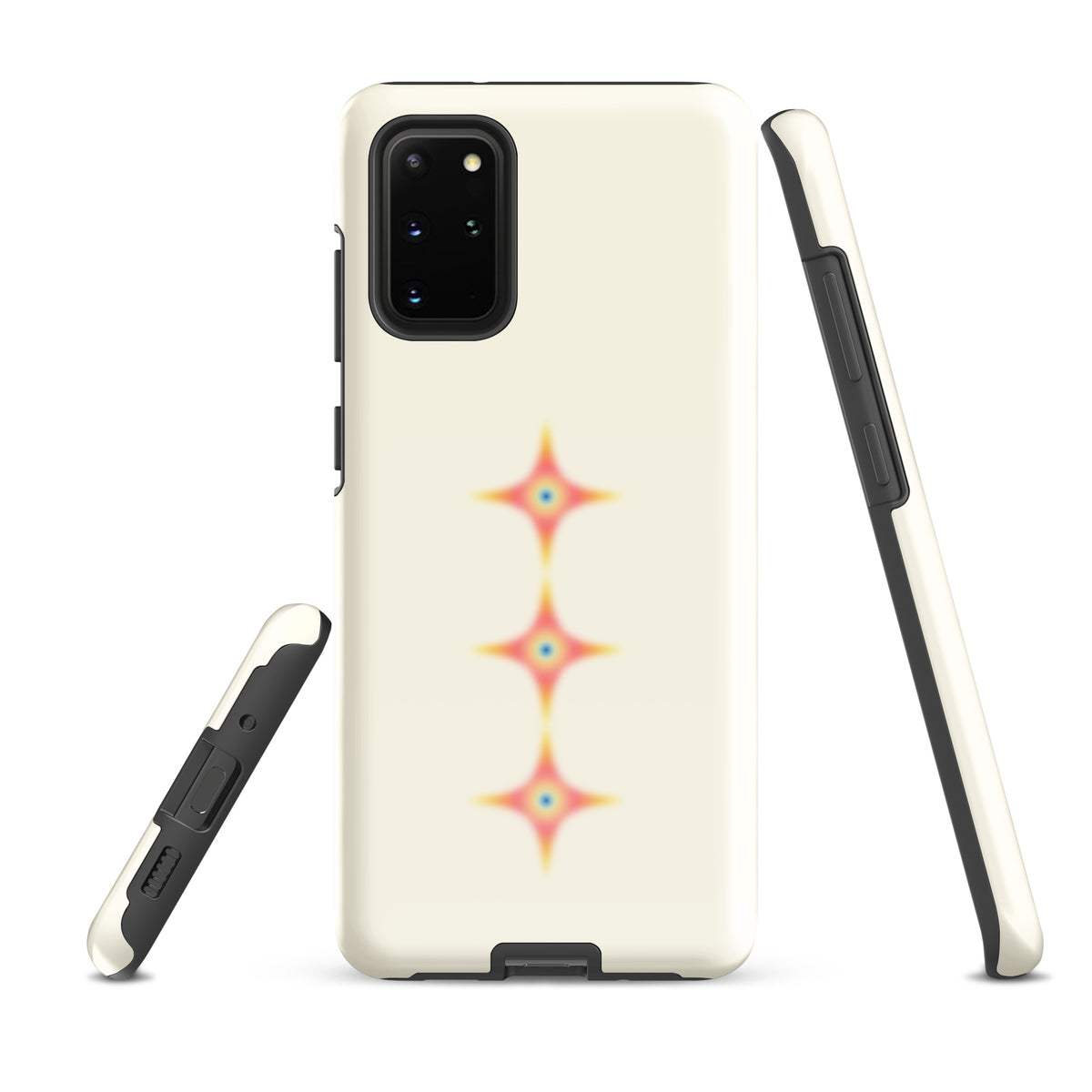 Triple Cosmic Starburst - Beige Tough case for Samsung®