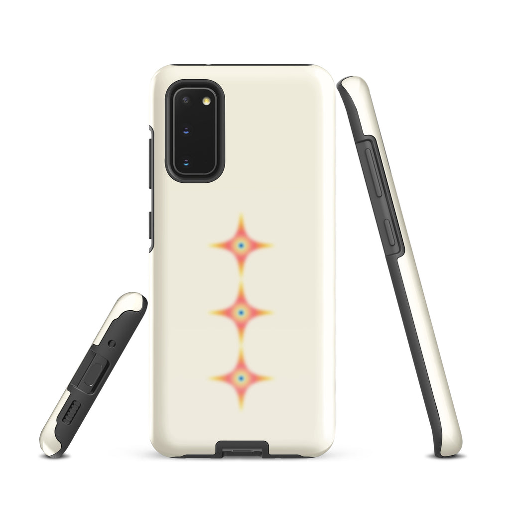 Triple Cosmic Starburst - Beige Tough case for Samsung®