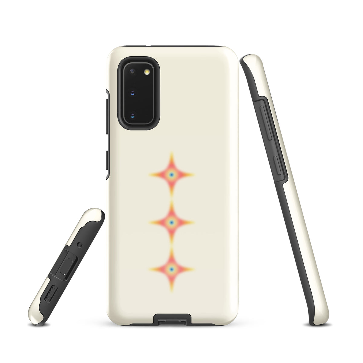 Triple Cosmic Starburst - Beige Tough case for Samsung®