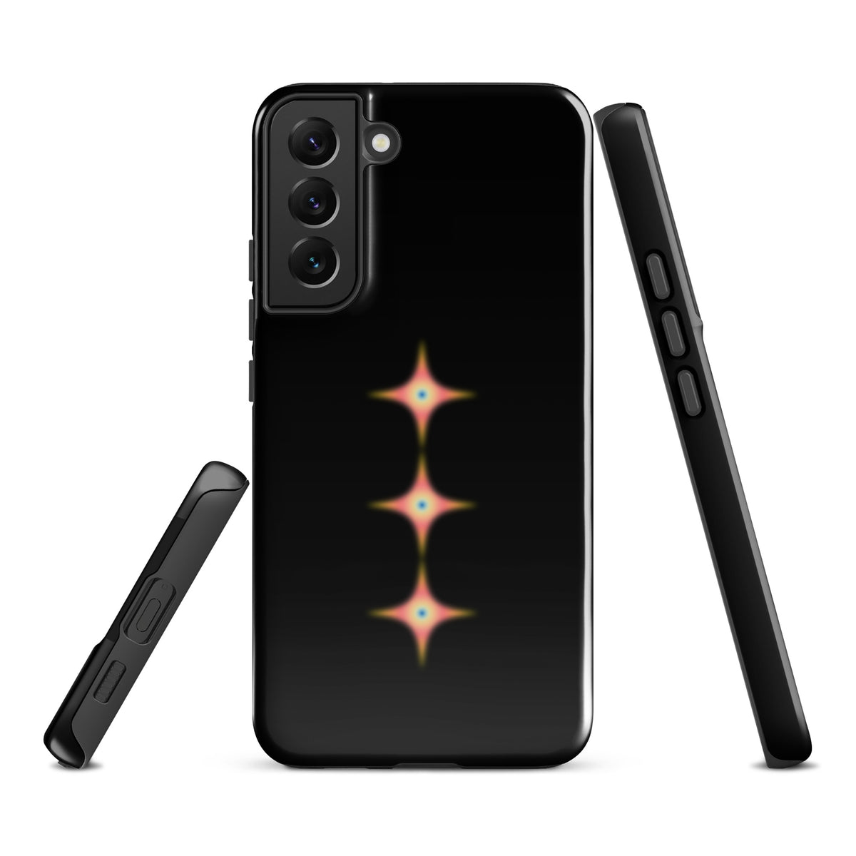 Triple Cosmic Starburst - Black Tough case for Samsung®