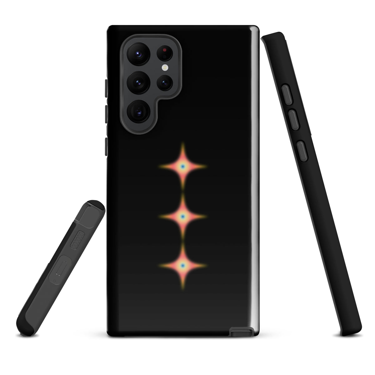 Triple Cosmic Starburst - Black Tough case for Samsung®