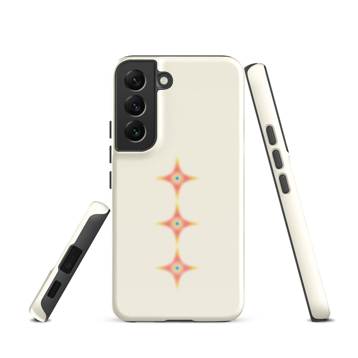 Triple Cosmic Starburst - Beige Tough case for Samsung®