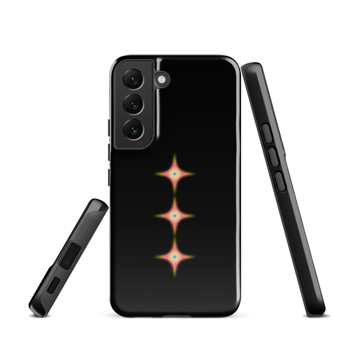 Triple Cosmic Starburst - Black Tough case for Samsung®