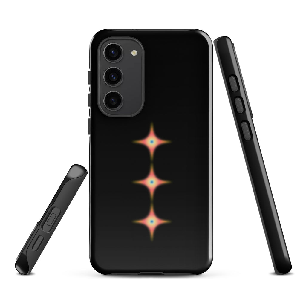 Triple Cosmic Starburst - Black Tough case for Samsung®