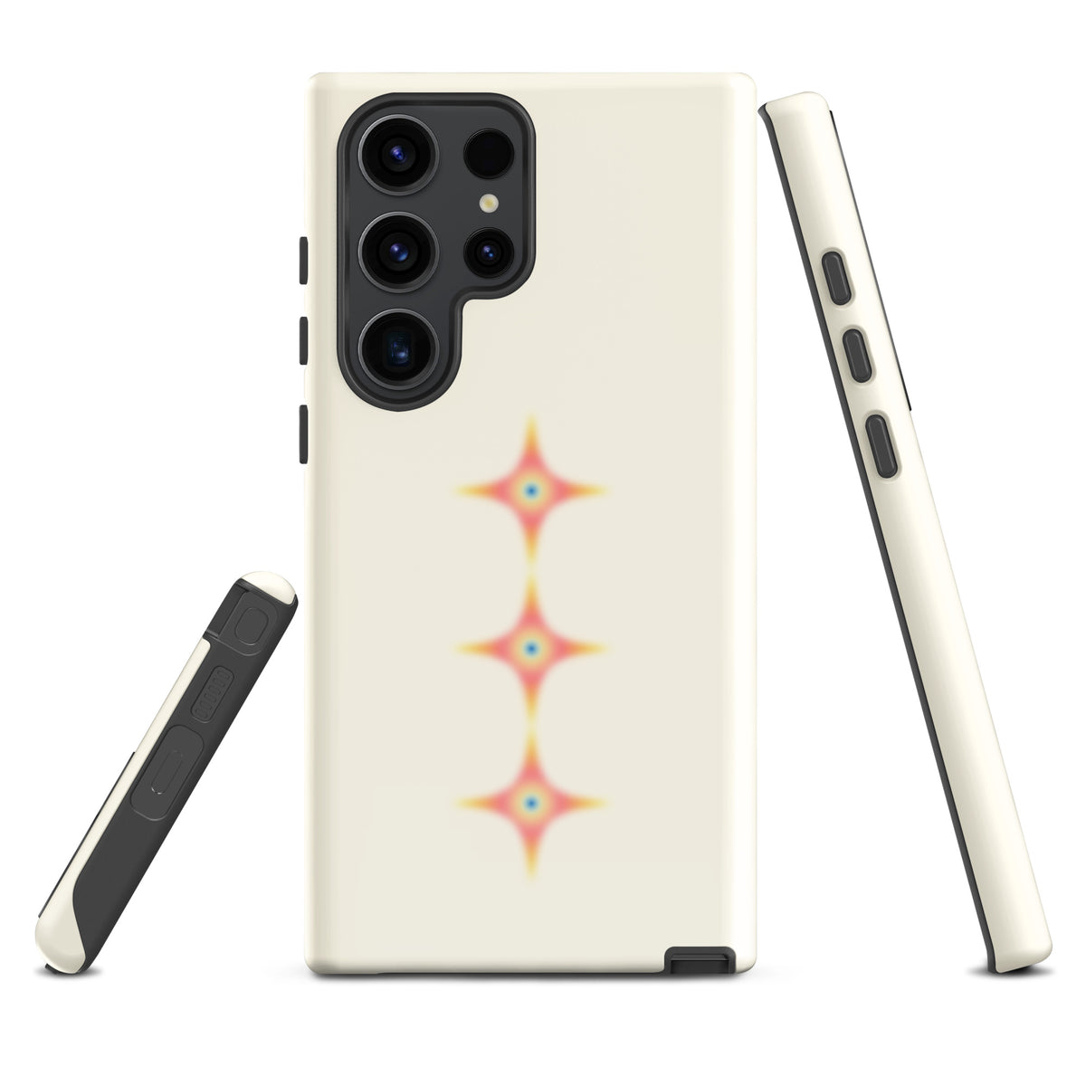 Triple Cosmic Starburst - Beige Tough case for Samsung®