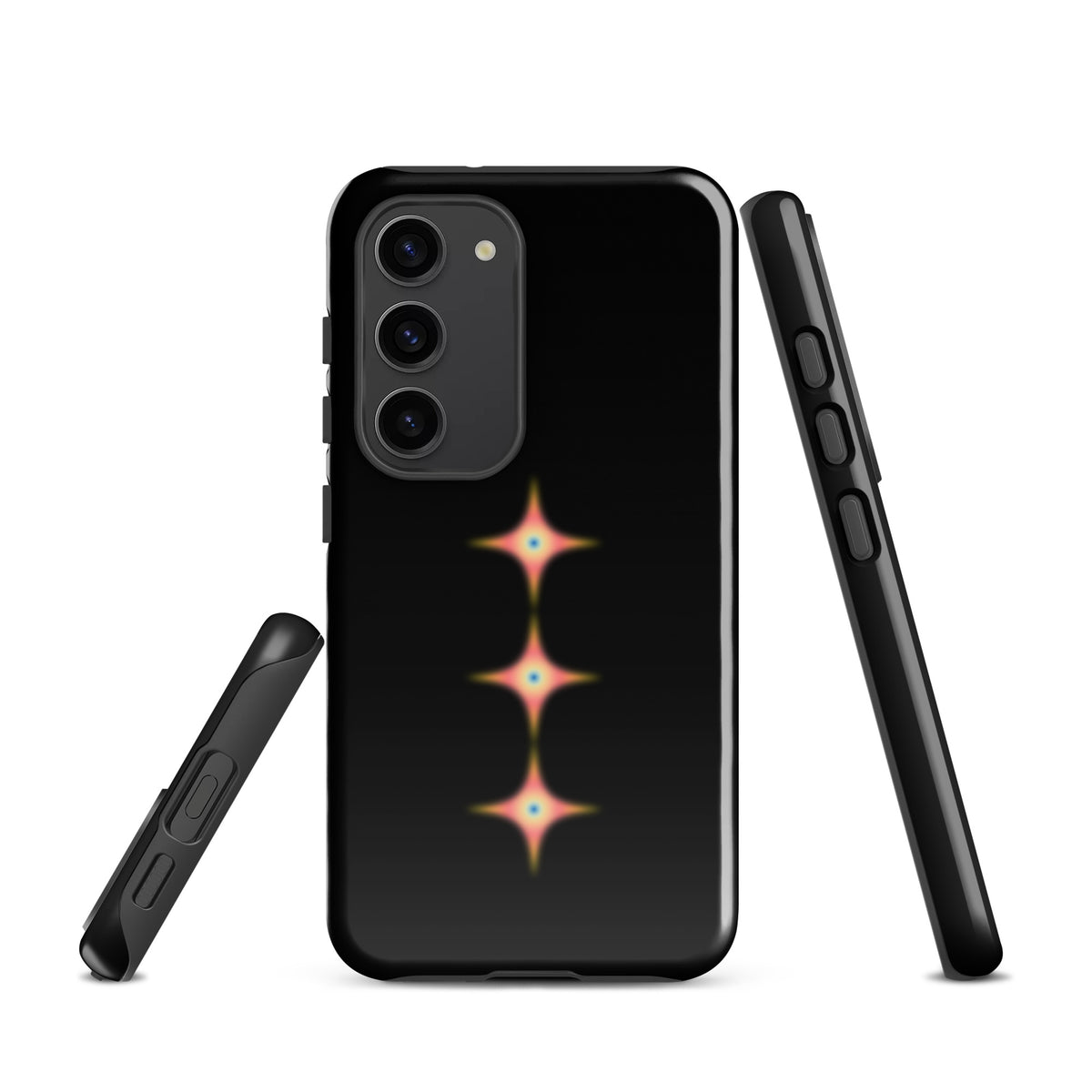 Triple Cosmic Starburst - Black Tough case for Samsung®