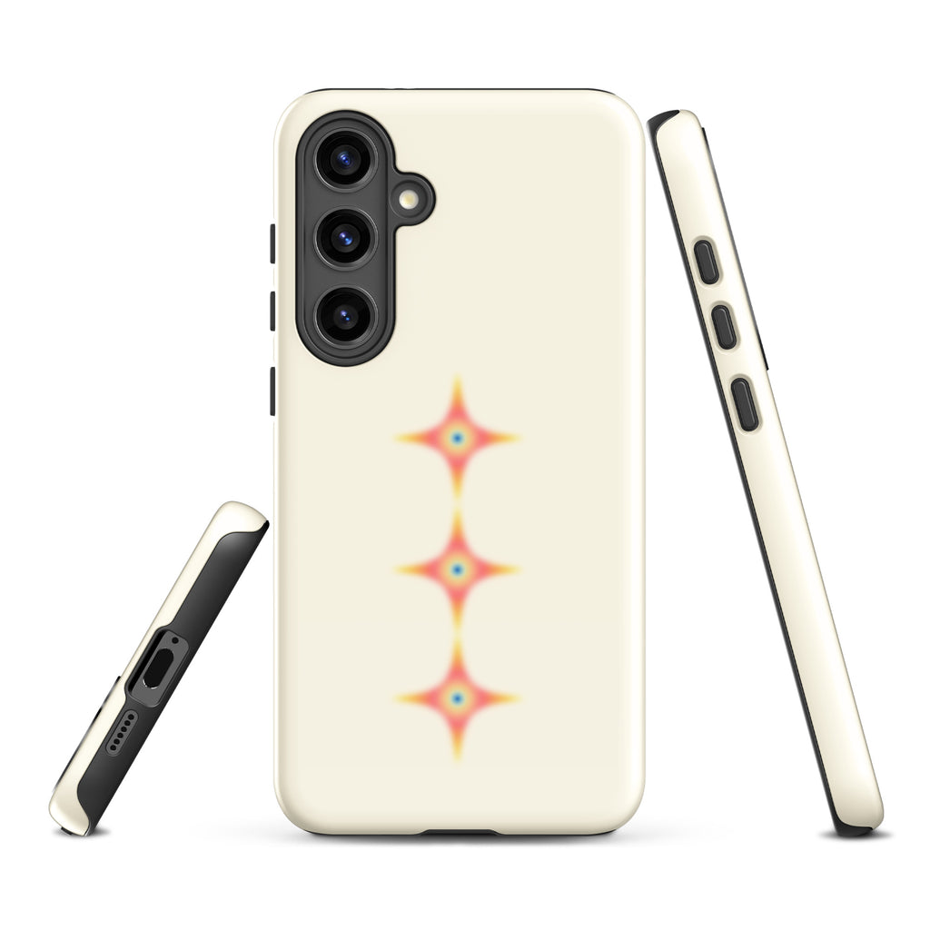 Triple Cosmic Starburst - Beige Tough case for Samsung®