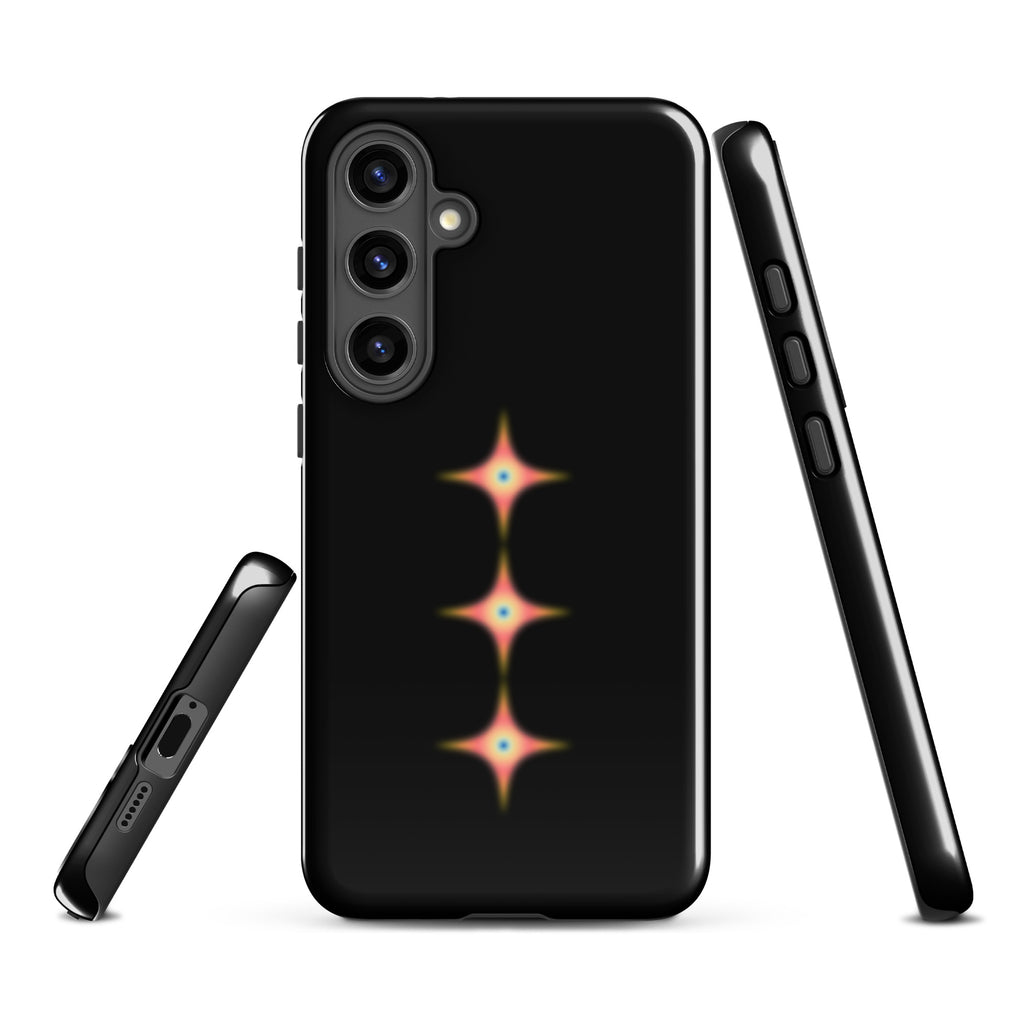 Triple Cosmic Starburst - Black Tough case for Samsung®
