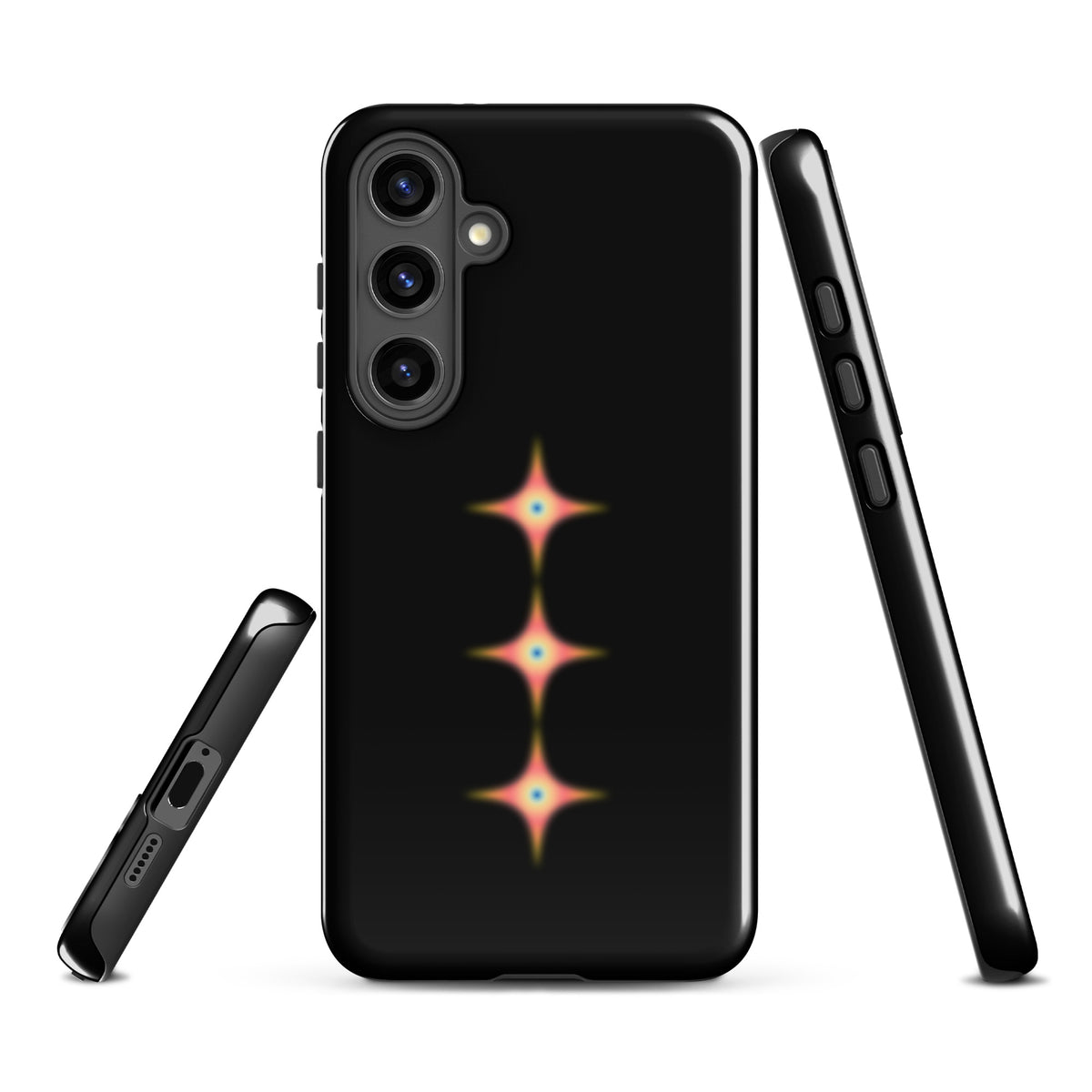 Triple Cosmic Starburst - Black Tough case for Samsung®