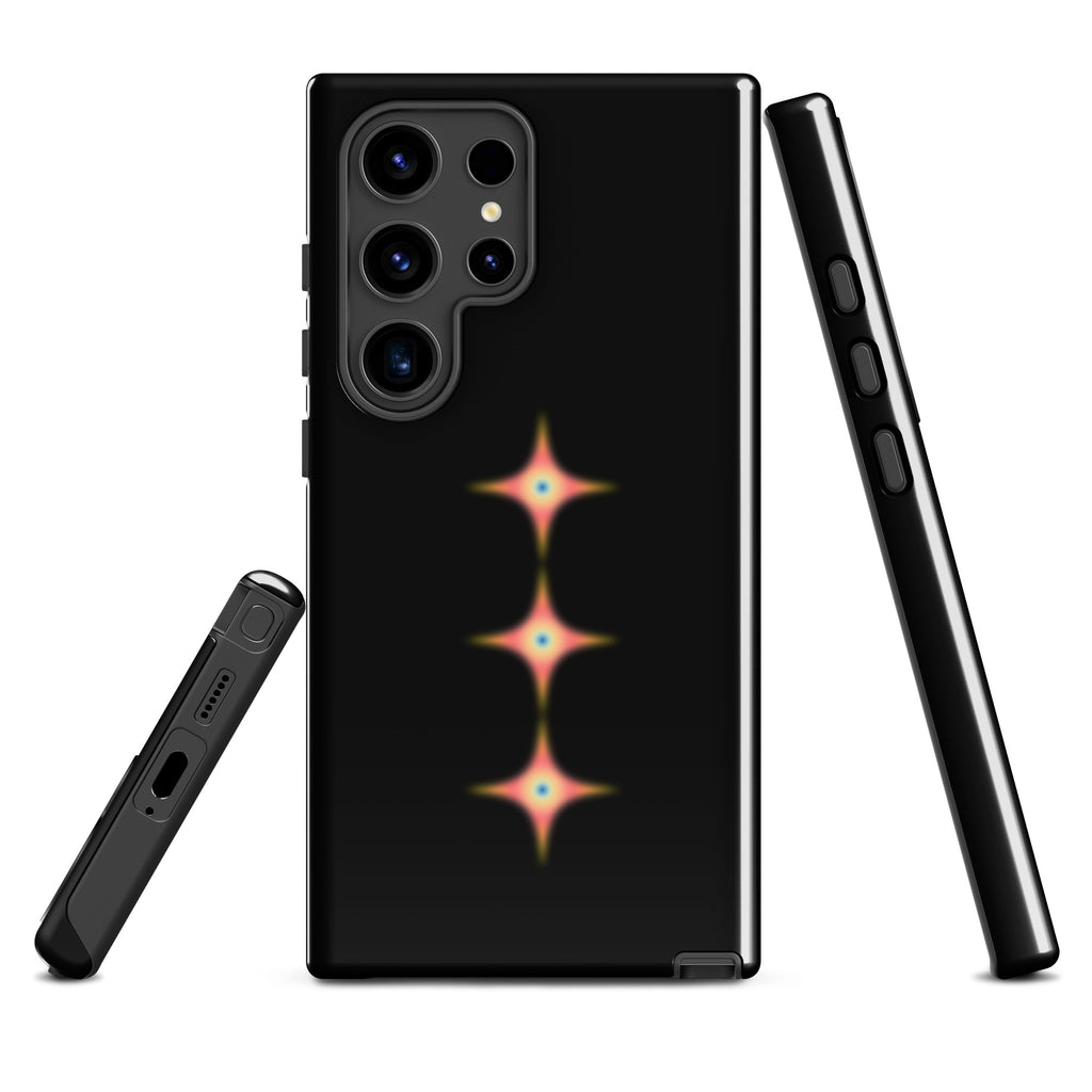 Triple Cosmic Starburst - Black Tough case for Samsung®