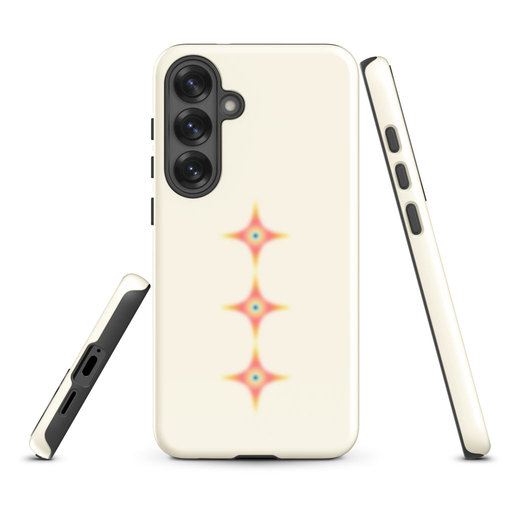 Triple Cosmic Starburst - Beige Tough case for Samsung®