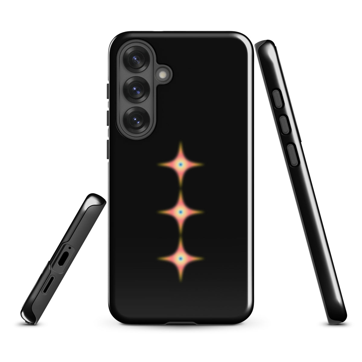 Triple Cosmic Starburst - Black Tough case for Samsung®
