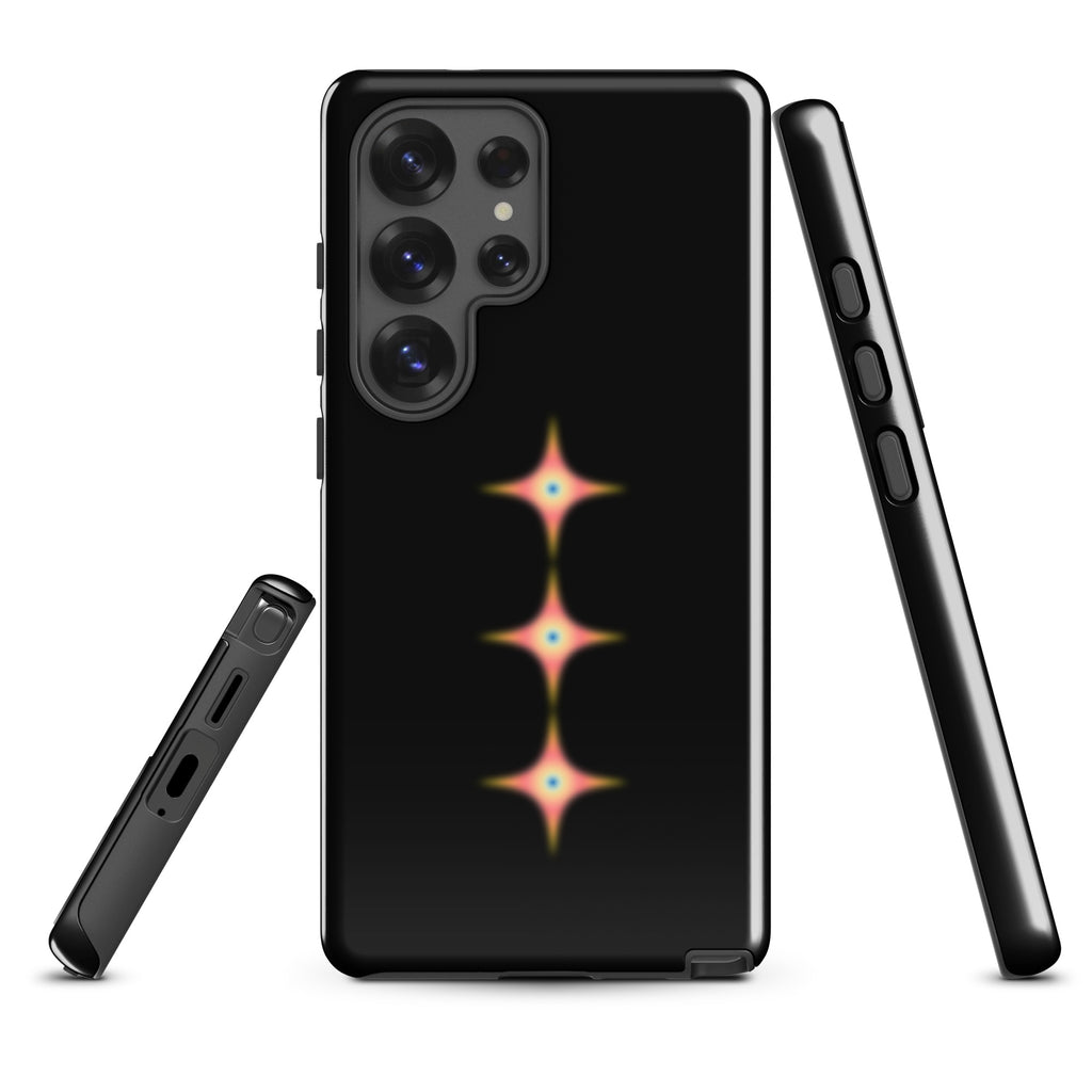 Triple Cosmic Starburst - Black Tough case for Samsung®