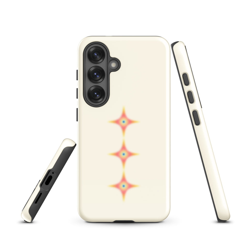 Triple Cosmic Starburst - Beige Tough case for Samsung®