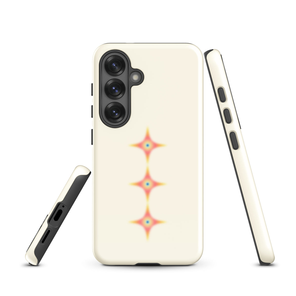 Triple Cosmic Starburst - Beige Tough case for Samsung®