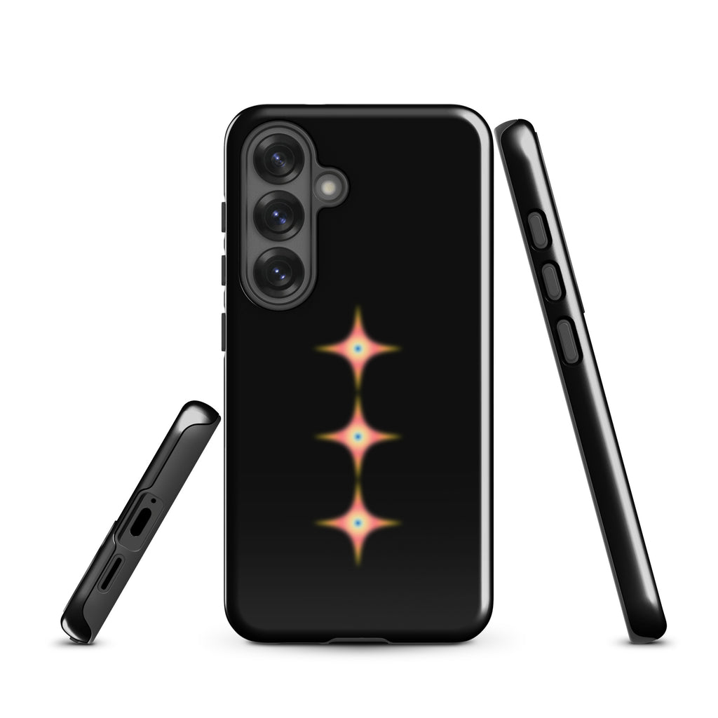 Triple Cosmic Starburst - Black Tough case for Samsung®