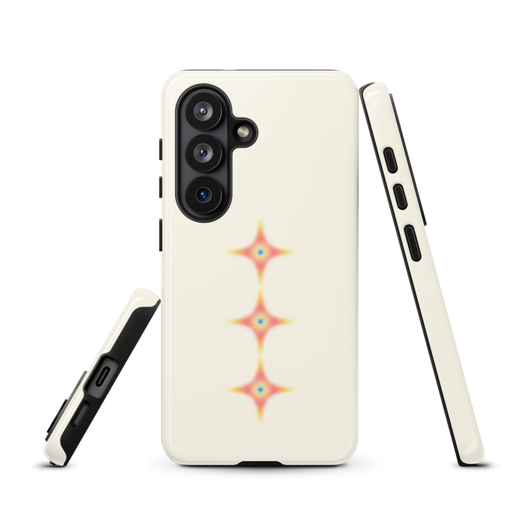 Triple Cosmic Starburst - Beige Tough case for Samsung®