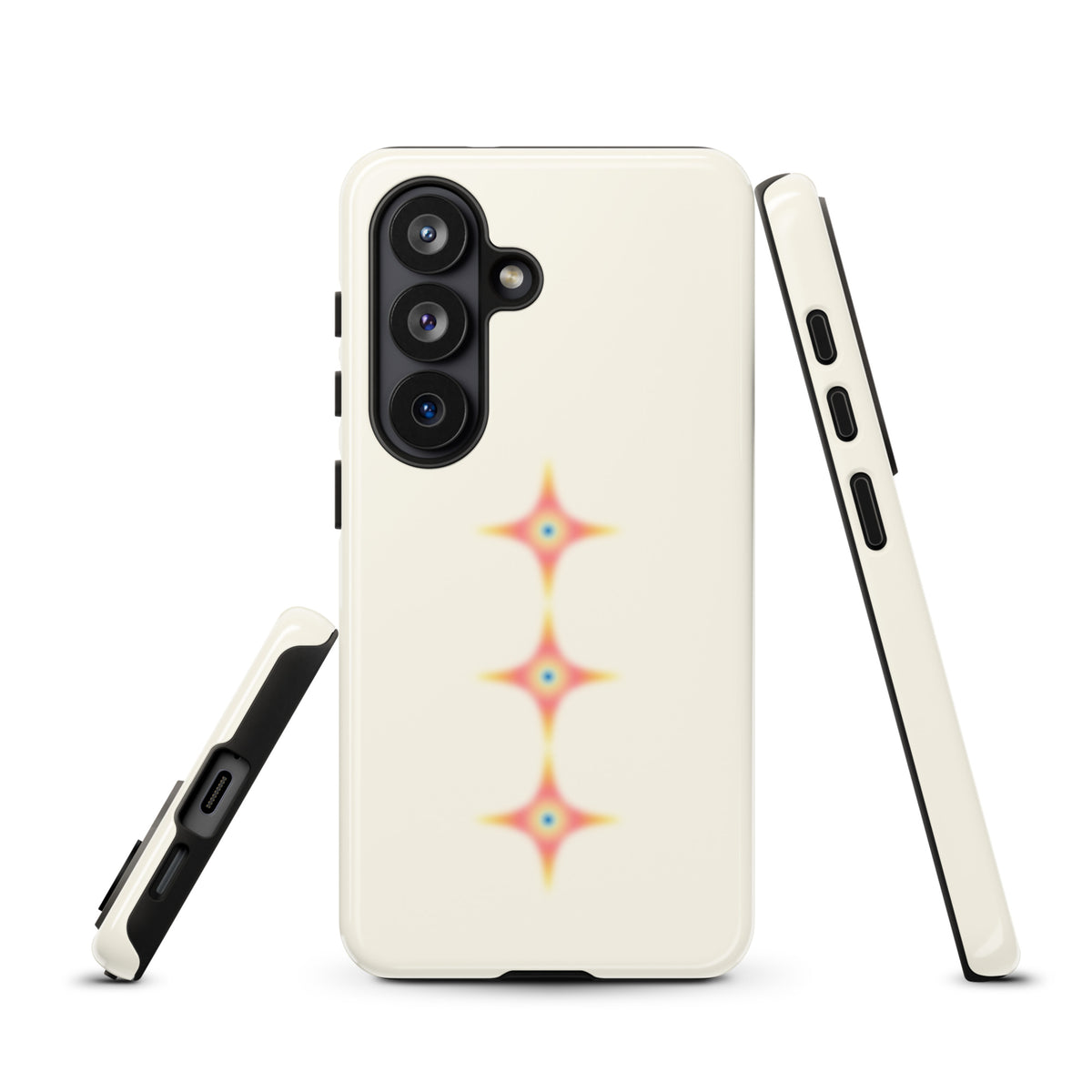 Triple Cosmic Starburst - Beige Tough case for Samsung®
