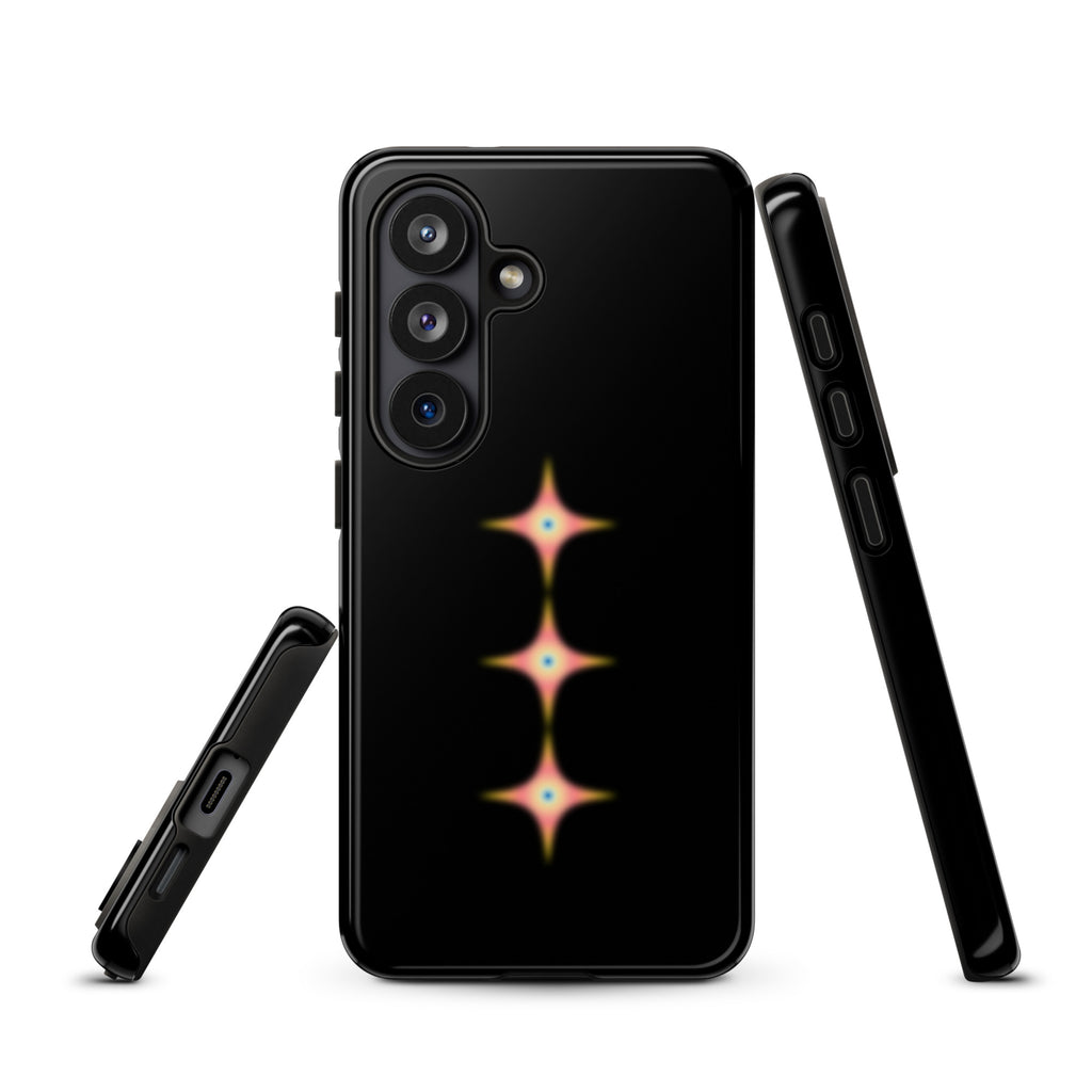 Triple Cosmic Starburst - Black Tough case for Samsung®