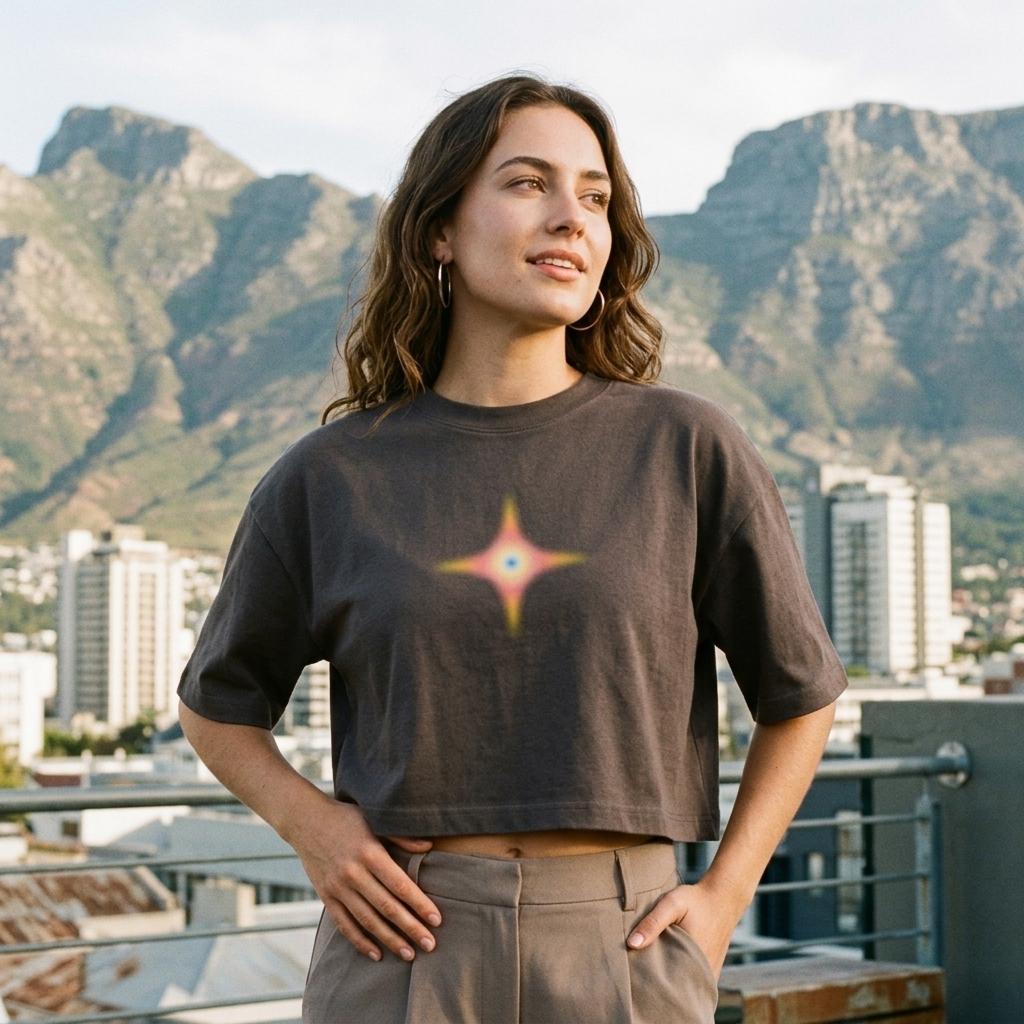 Cosmic Starburst - Cropped Tee
