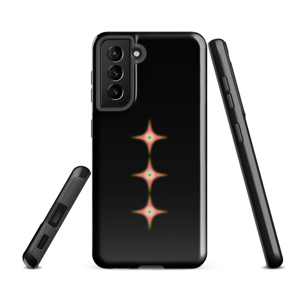 Triple Cosmic Starburst - Black Tough case for Samsung®