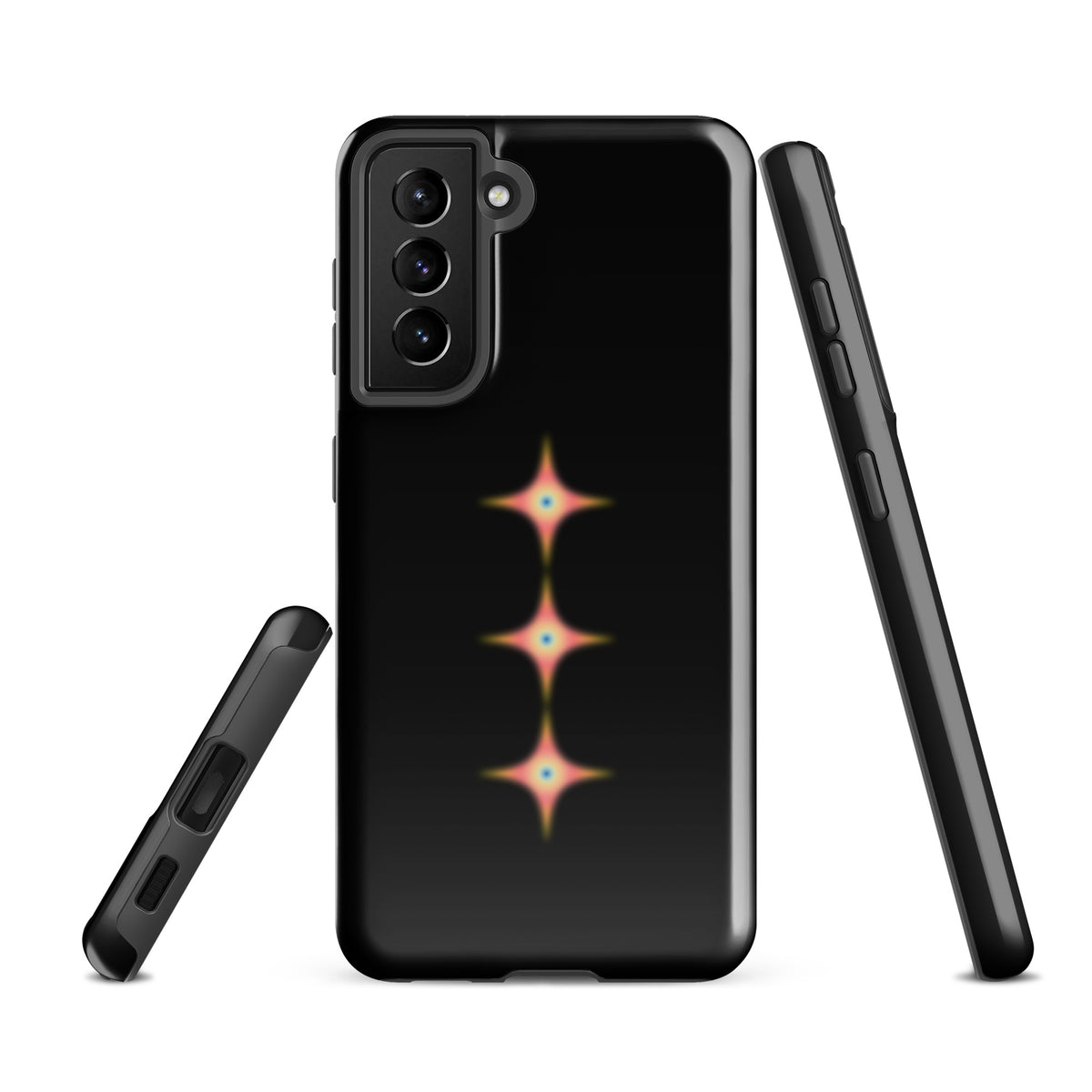Triple Cosmic Starburst - Black Tough case for Samsung®