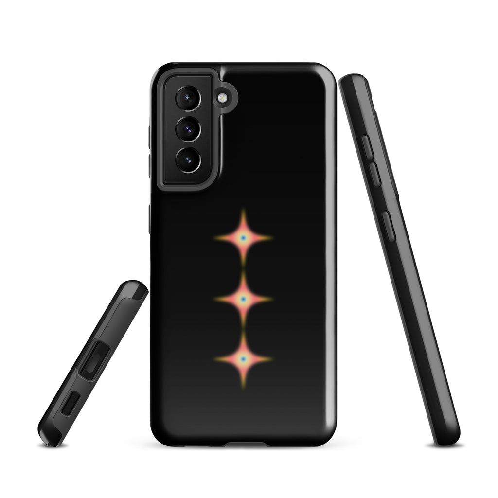 Triple Cosmic Starburst - Black Tough case for Samsung®